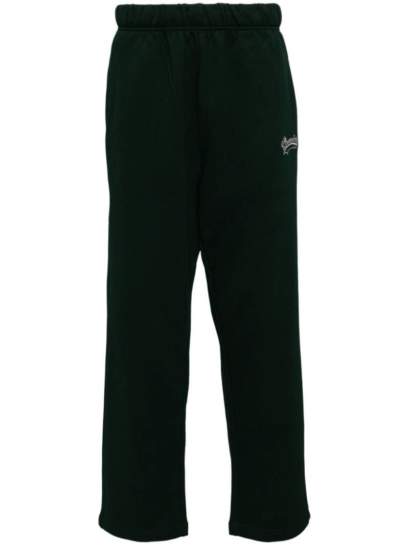 CHOCOOLATE logo-embroidered cotton track pants - Green von CHOCOOLATE