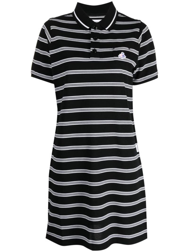 CHOCOOLATE logo-embroidered polo dress - Black von CHOCOOLATE