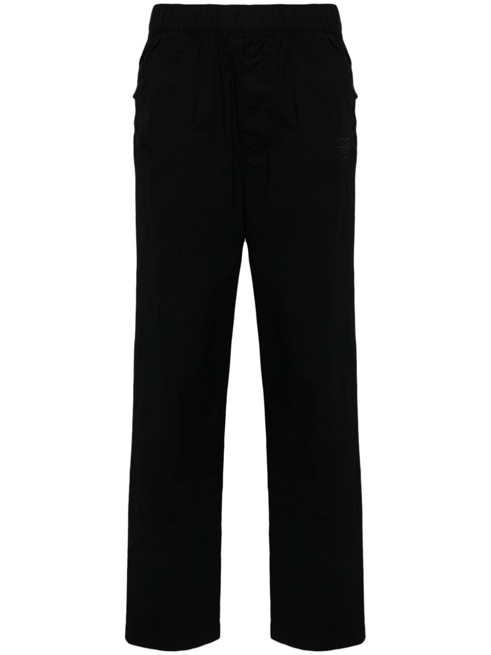 CHOCOOLATE logo-embroidered trousers - Black von CHOCOOLATE