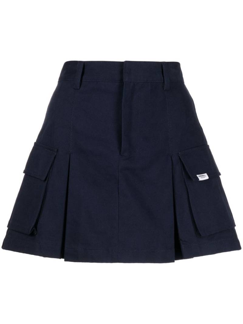 CHOCOOLATE logo-patch cargo miniskirt - Blue von CHOCOOLATE