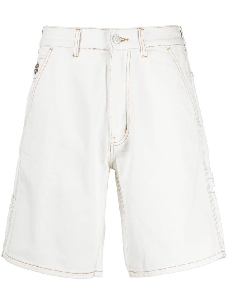 CHOCOOLATE logo-patch cotton bermuda shorts - White von CHOCOOLATE