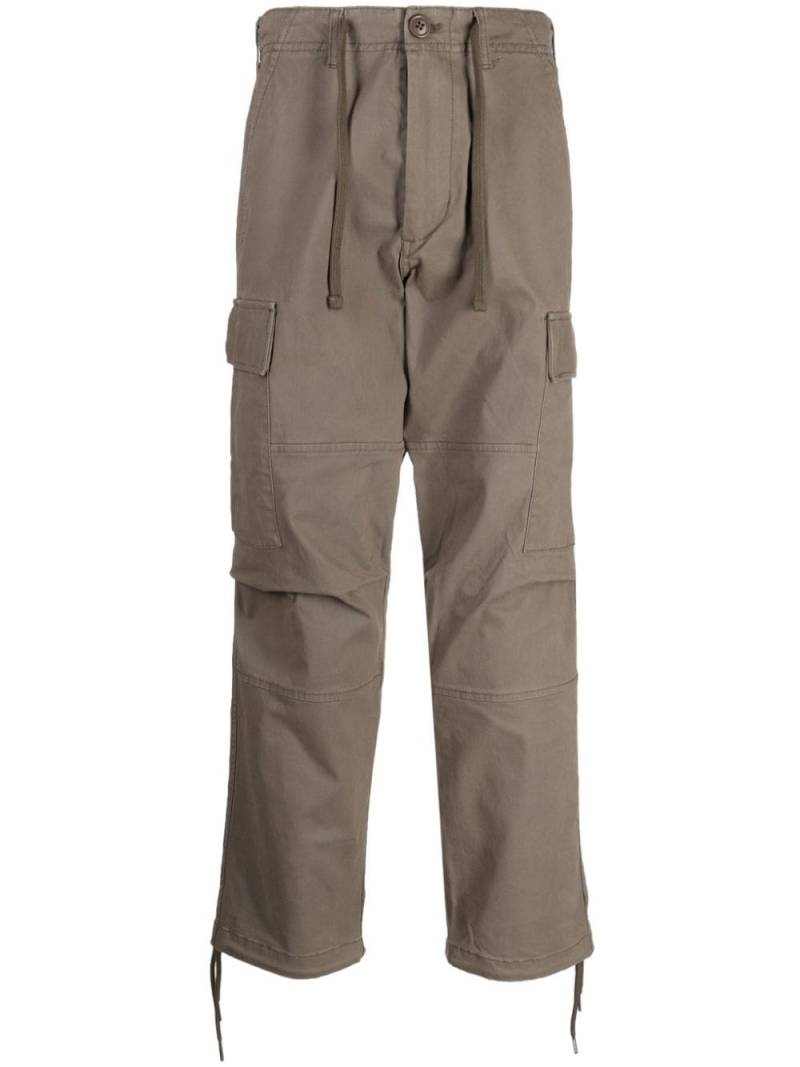 CHOCOOLATE logo-patch drawstring cargo trousers - Brown von CHOCOOLATE