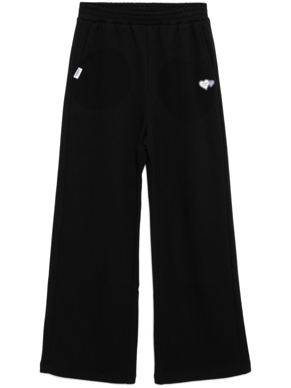 CHOCOOLATE logo-patch pants - Black von CHOCOOLATE