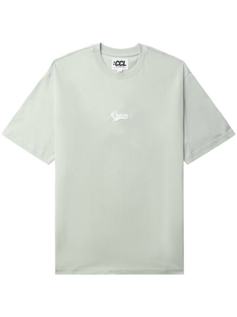 CHOCOOLATE logo-print cotton T-shirt - Green von CHOCOOLATE