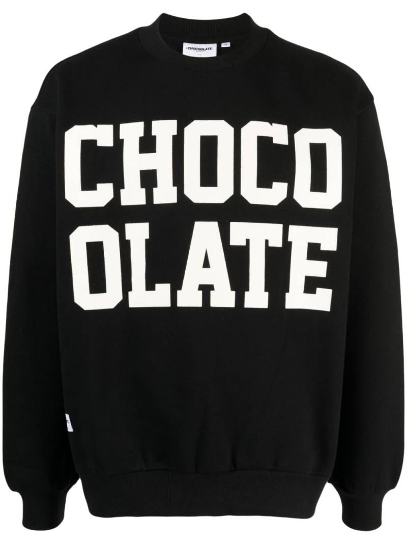CHOCOOLATE logo-print cotton-blend sweatshirt - Black von CHOCOOLATE