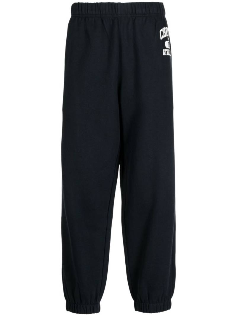 CHOCOOLATE logo-print cotton-blend track pants - Blue von CHOCOOLATE