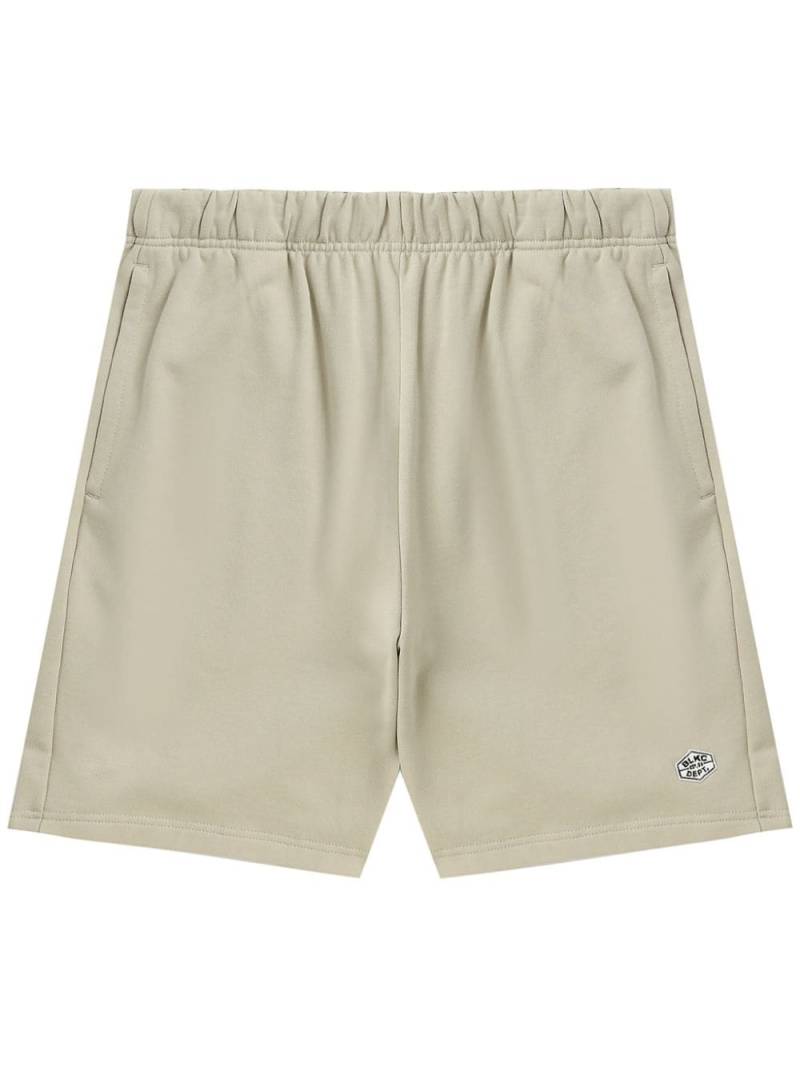 CHOCOOLATE logo print cotton shorts - Neutrals von CHOCOOLATE