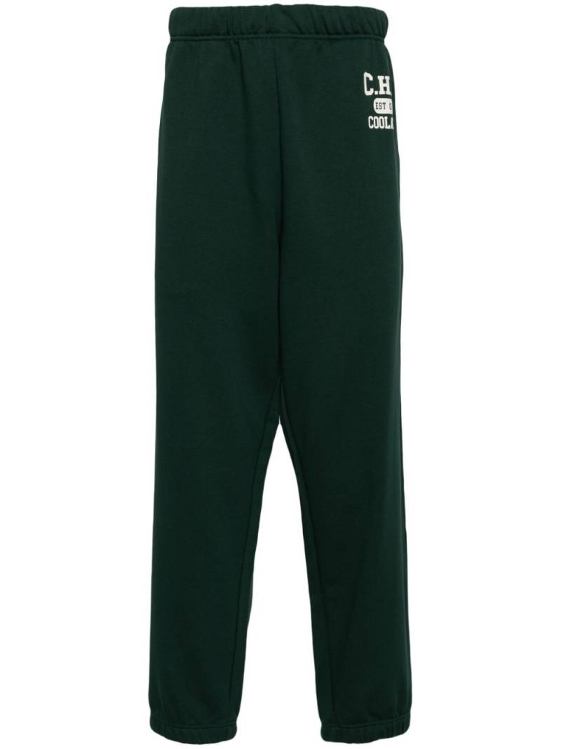 CHOCOOLATE logo-print cotton track pants - Green von CHOCOOLATE