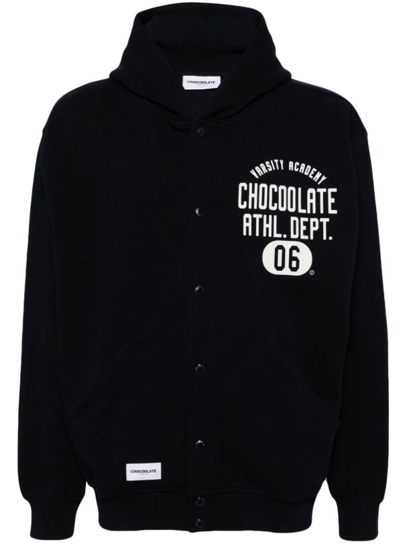 CHOCOOLATE logo-print jacket - Blue von CHOCOOLATE