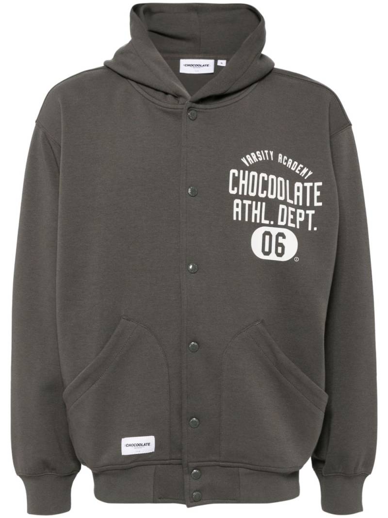 CHOCOOLATE logo-print jacket - Green von CHOCOOLATE