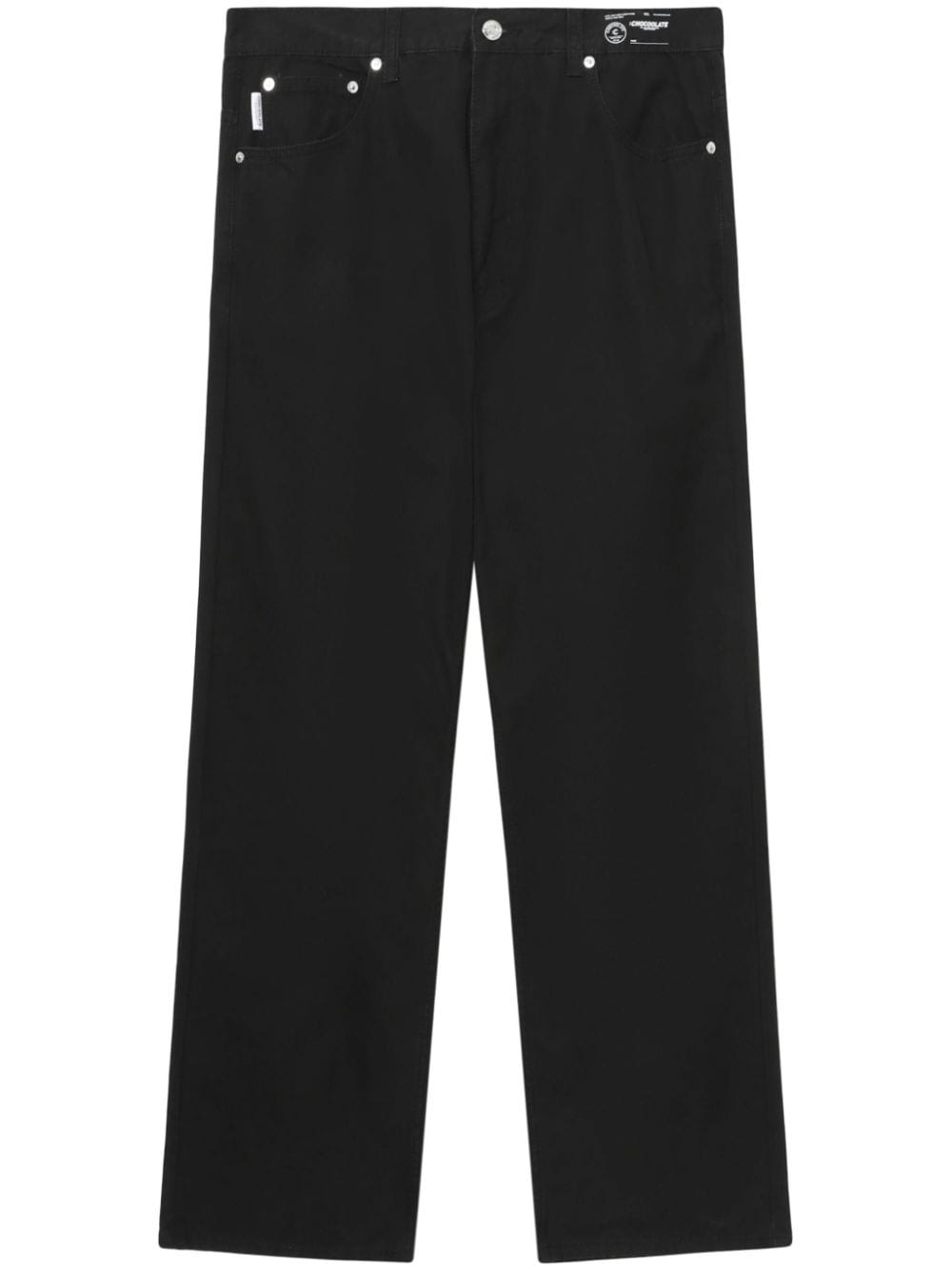 CHOCOOLATE mid-rise straight-leg trousers - Black von CHOCOOLATE