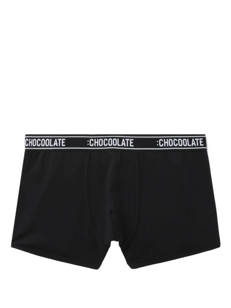 CHOCOOLATE logo-waistband cotton boxers - Black von CHOCOOLATE