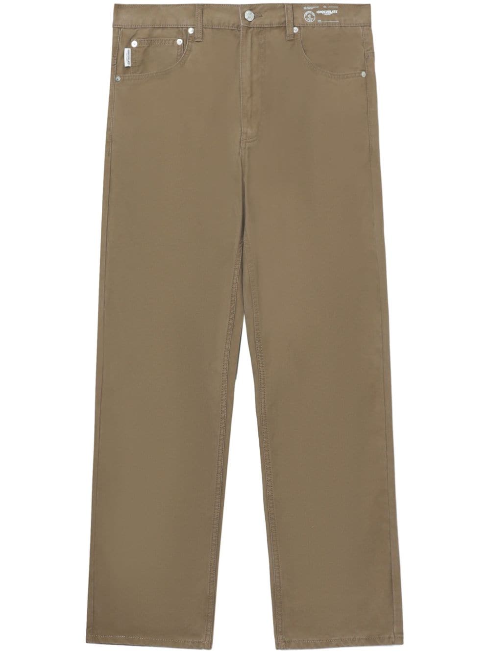 CHOCOOLATE mid-rise straight-leg trousers - Neutrals von CHOCOOLATE