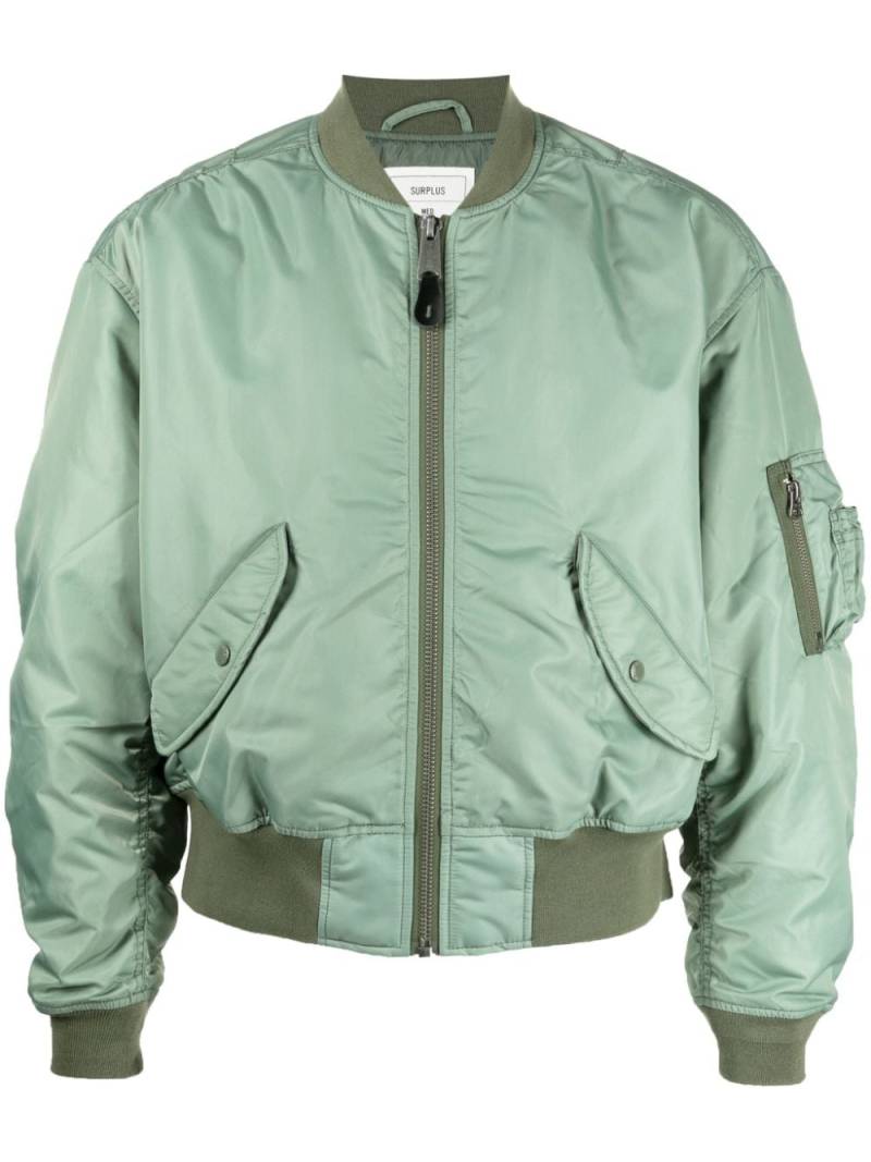 CHOCOOLATE panelled two-tone bomber jacket - Green von CHOCOOLATE