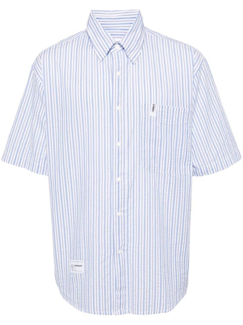 CHOCOOLATE pinstripe poplin shirt - White von CHOCOOLATE