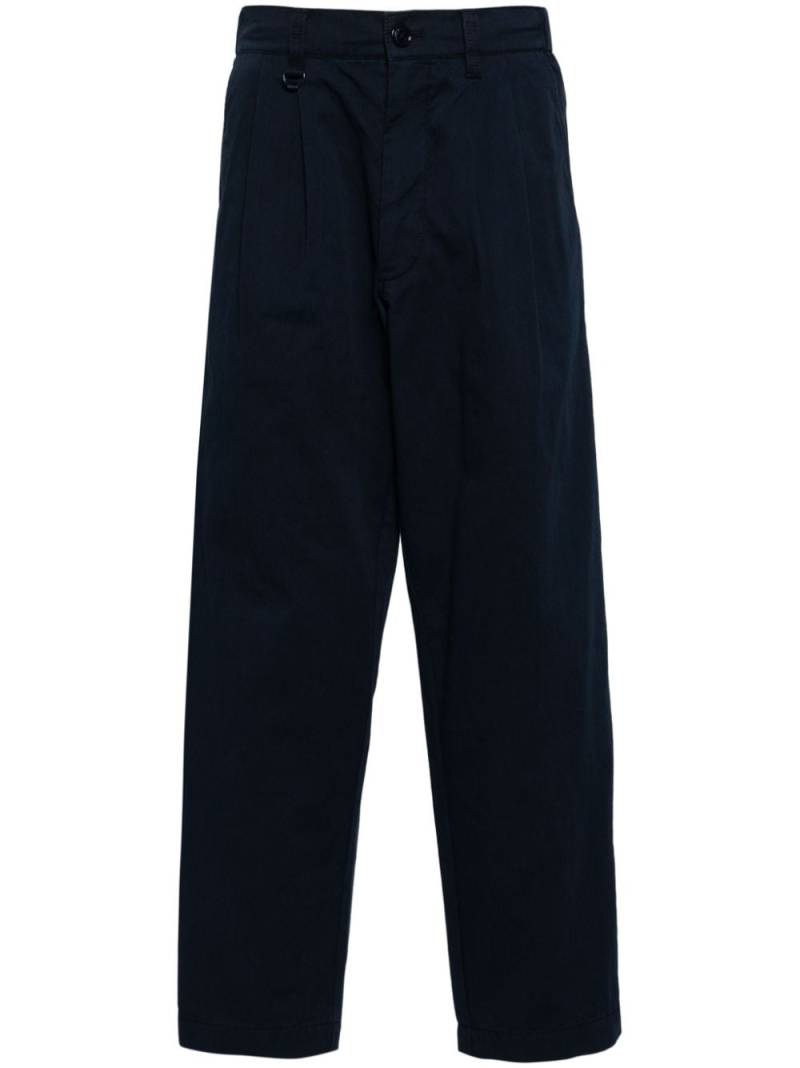 CHOCOOLATE pleat-detail cotton trousers - Blue von CHOCOOLATE