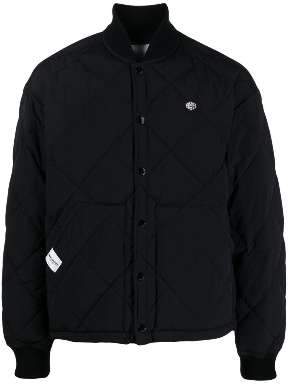 CHOCOOLATE quilted down bomber jacket - Black von CHOCOOLATE