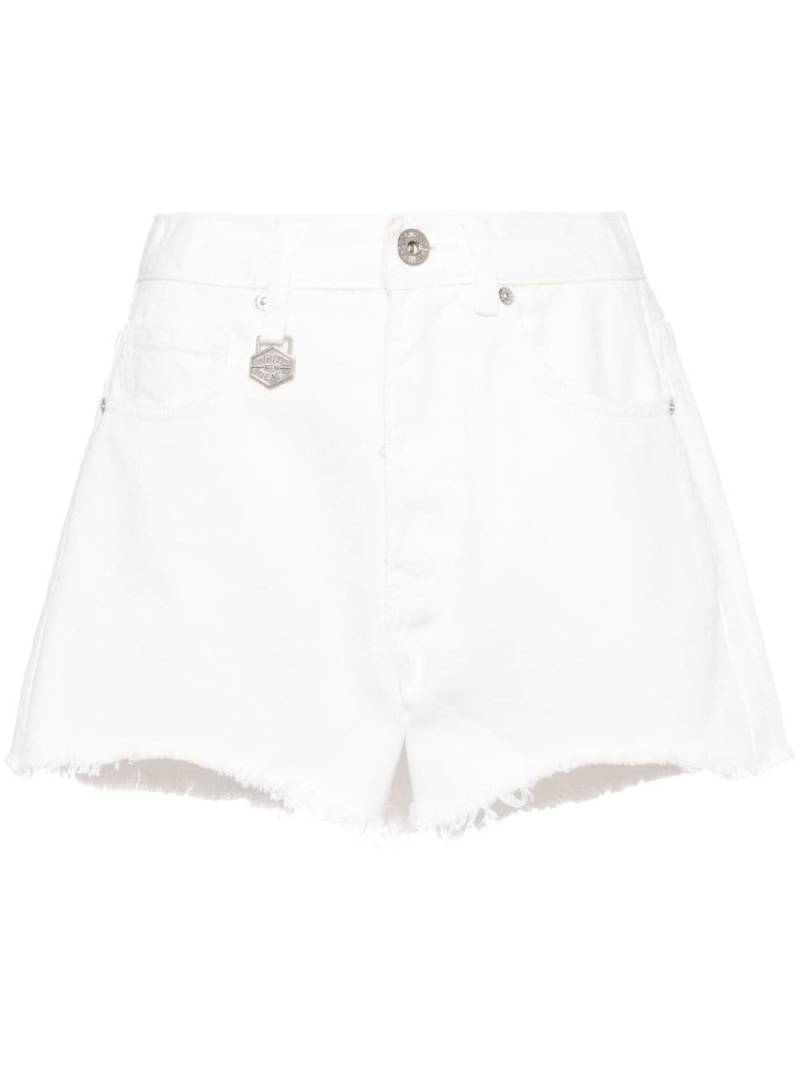 CHOCOOLATE raw-cut hem denim shorts - White von CHOCOOLATE