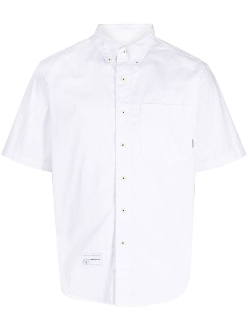 CHOCOOLATE short-sleeve cotton shirt - White von CHOCOOLATE