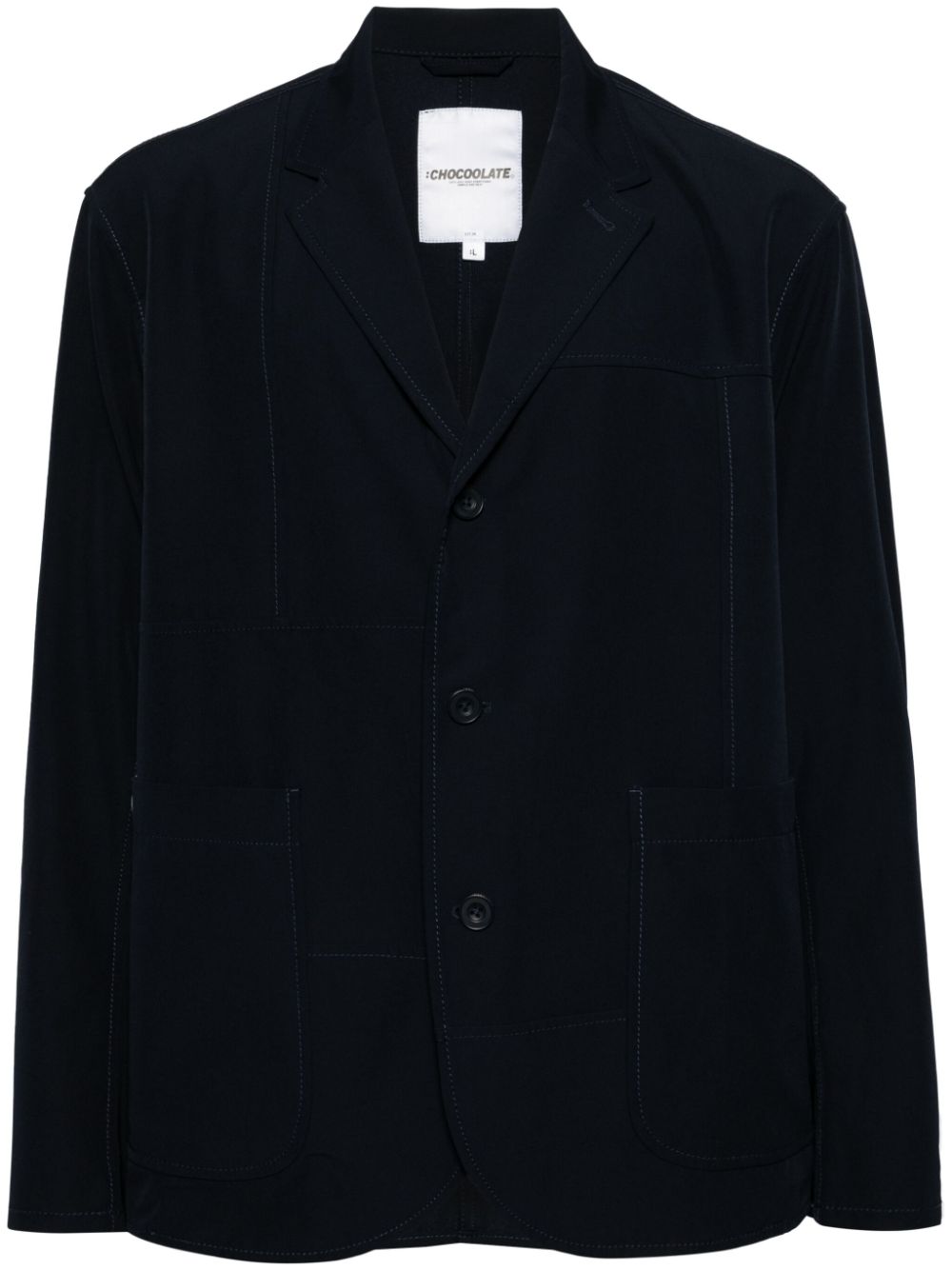 CHOCOOLATE single-breasted blazer - Blue von CHOCOOLATE