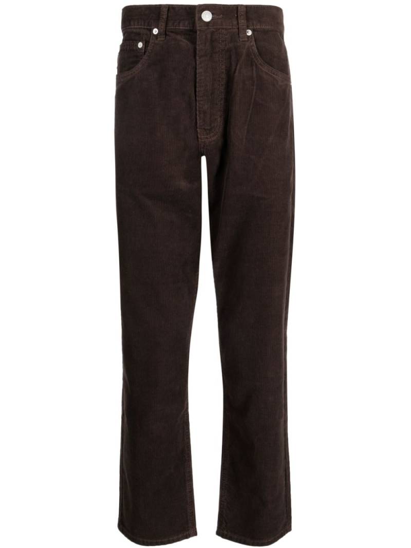 CHOCOOLATE straight-leg corduroy trousers - Brown von CHOCOOLATE