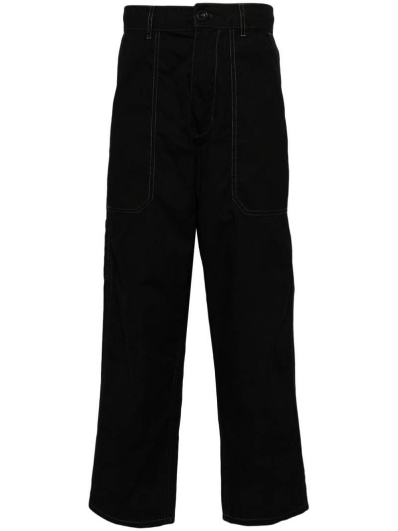 CHOCOOLATE straight-leg cotton carpenter trousers - Black von CHOCOOLATE