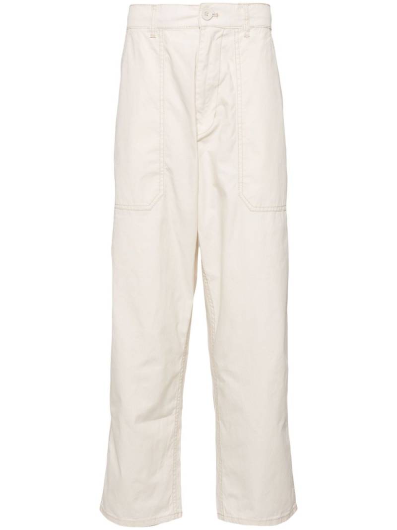 CHOCOOLATE straight-leg cotton carpenter trousers - Neutrals von CHOCOOLATE