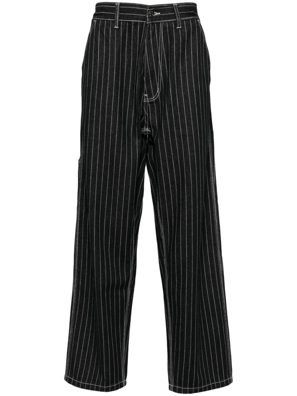 CHOCOOLATE striped jeans - Black von CHOCOOLATE