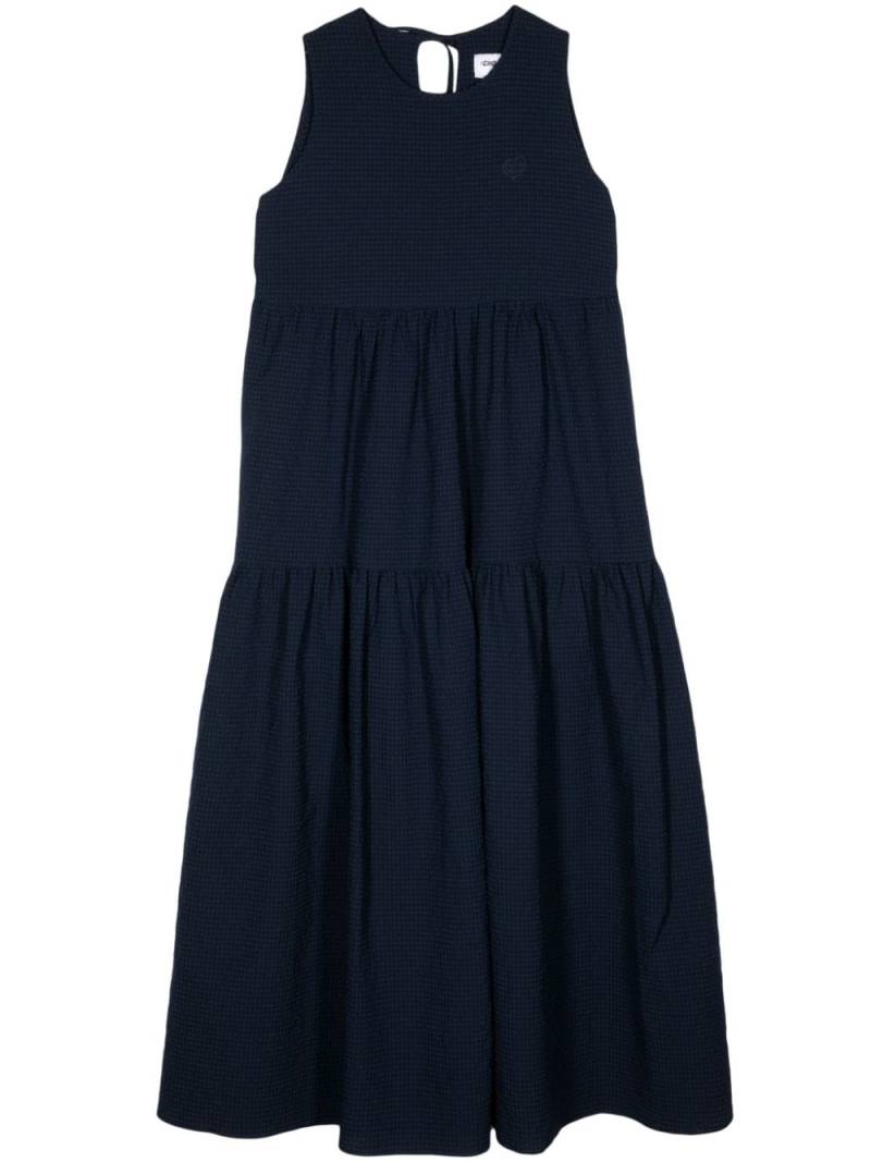 CHOCOOLATE tiered sleeveless dress - Blue von CHOCOOLATE