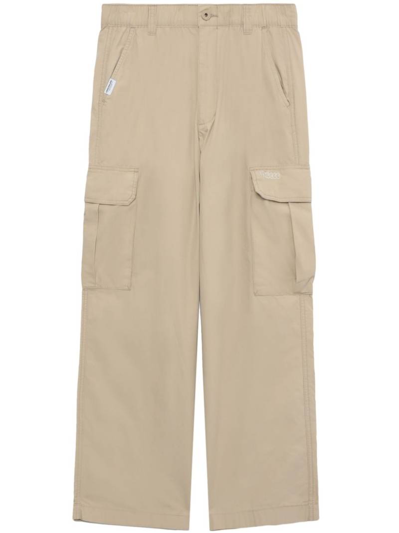 CHOCOOLATE wide-leg cotton cargo trousers - Neutrals von CHOCOOLATE