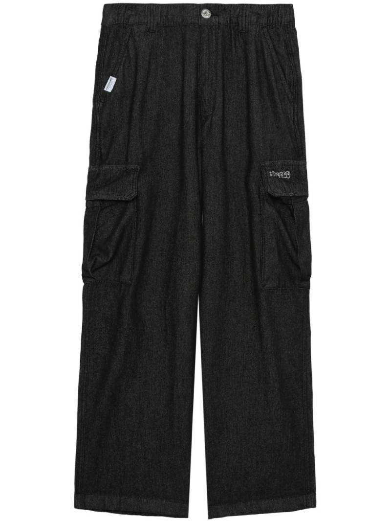 CHOCOOLATE wide-leg cotton trousers - Black von CHOCOOLATE