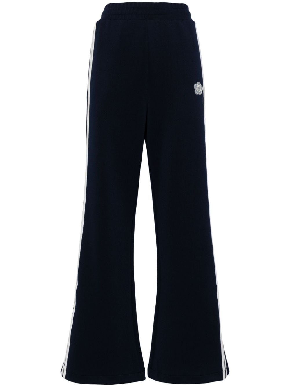 CHOCOOLATE wide-leg track pants - Blue von CHOCOOLATE