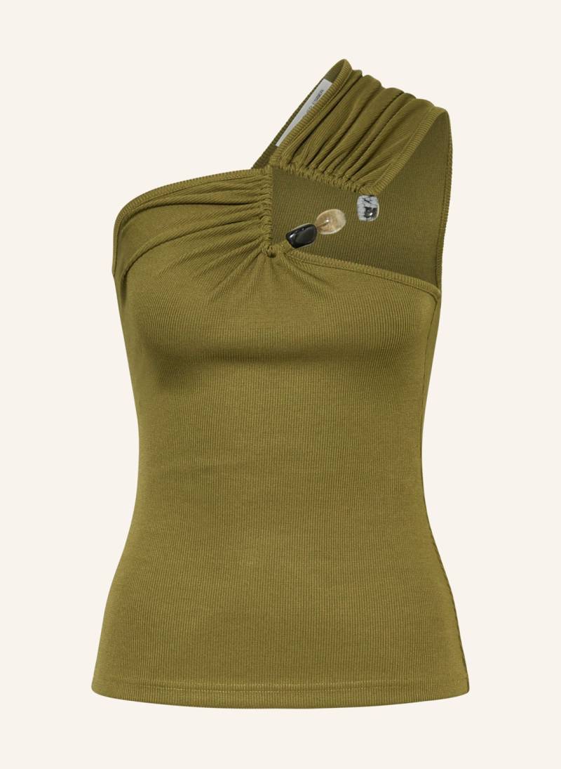 Christopher Esber One-Shoulder-Top gruen von CHRISTOPHER ESBER