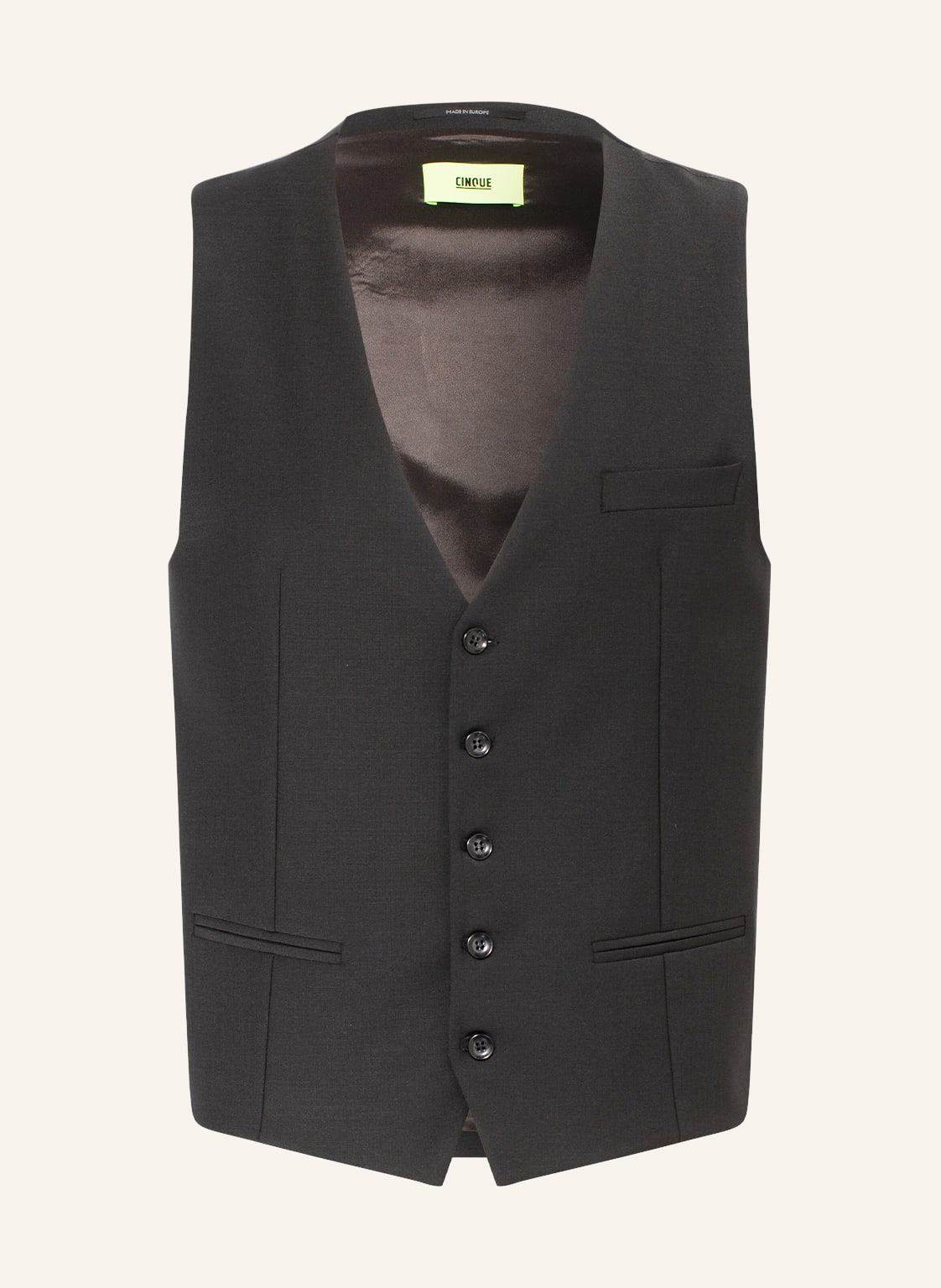 Cinque Anzugweste Cicastello Slim Fit schwarz Cinque Anzugweste Cicastello Slim Fit schwarz von CINQUE
