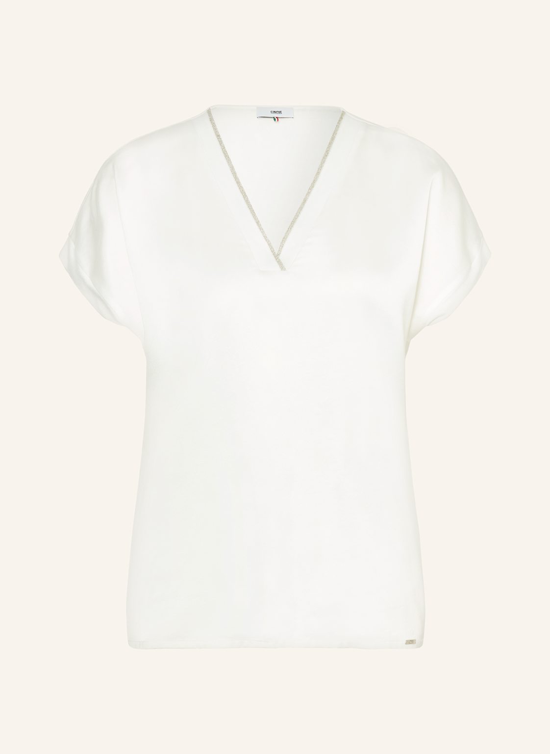 Cinque Blusenshirt Cikarol Mit Glitzergarn weiss von CINQUE
