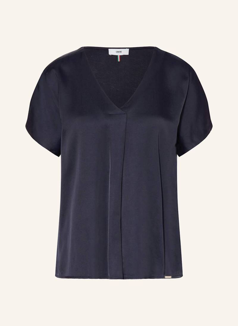 Cinque Blusenshirt Civanea Im Materialmix blau von CINQUE