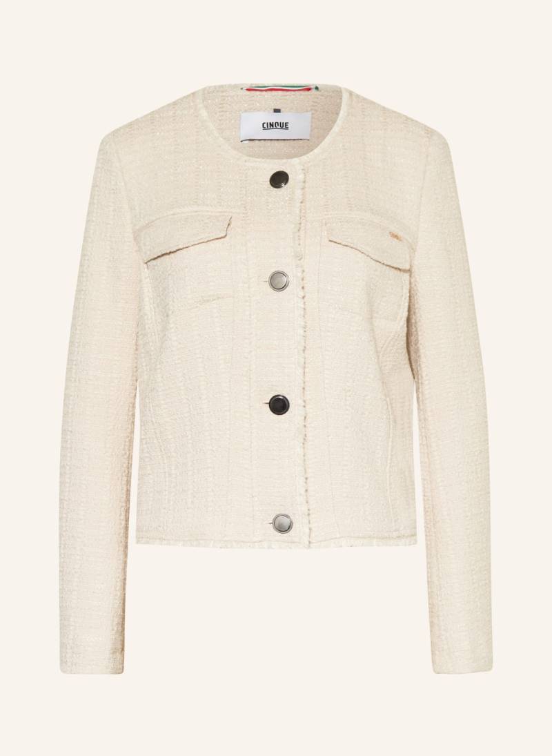 Cinque Bouclé-Jacke Cibabe beige von CINQUE