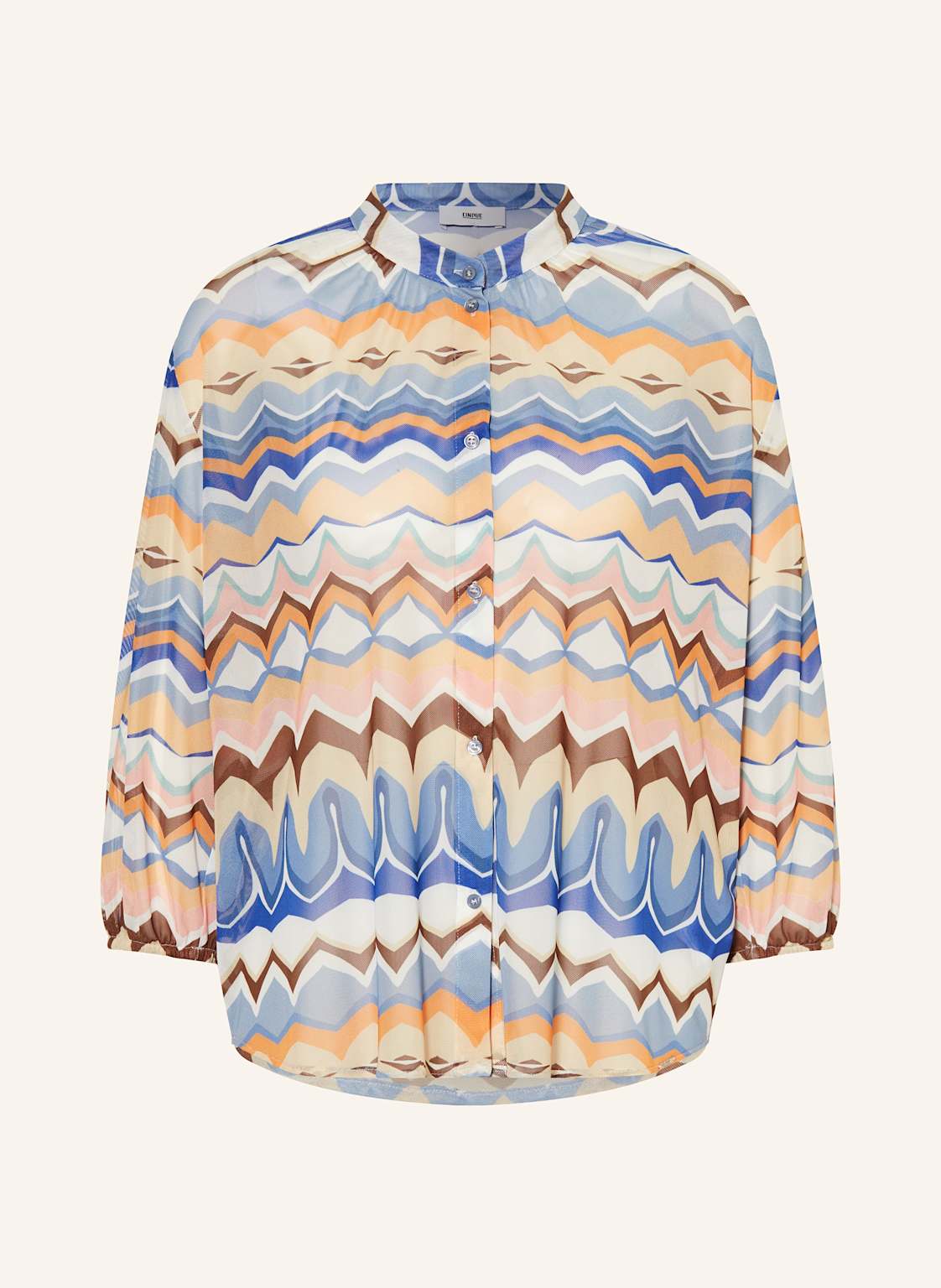 Cinque Mesh-Bluse Cipaolo blau Cinque Mesh-Bluse Cipaolo blau von CINQUE