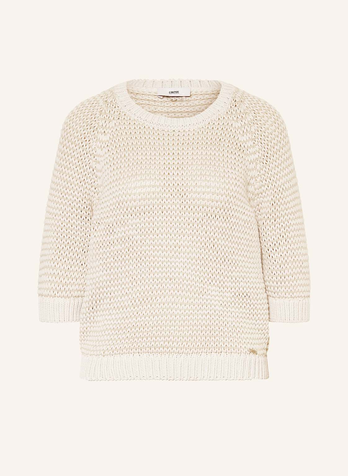 Cinque Pullover Cianje Mit 3/4-Arm beige Cinque Pullover Cianje Mit 3/4-Arm beige von CINQUE