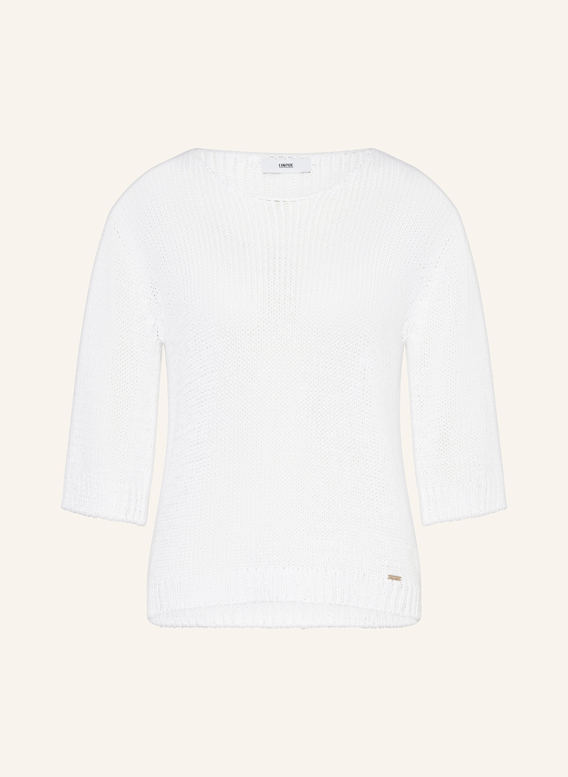 Cinque Pullover Cibandi Mit 3/4-Arm weiss von CINQUE