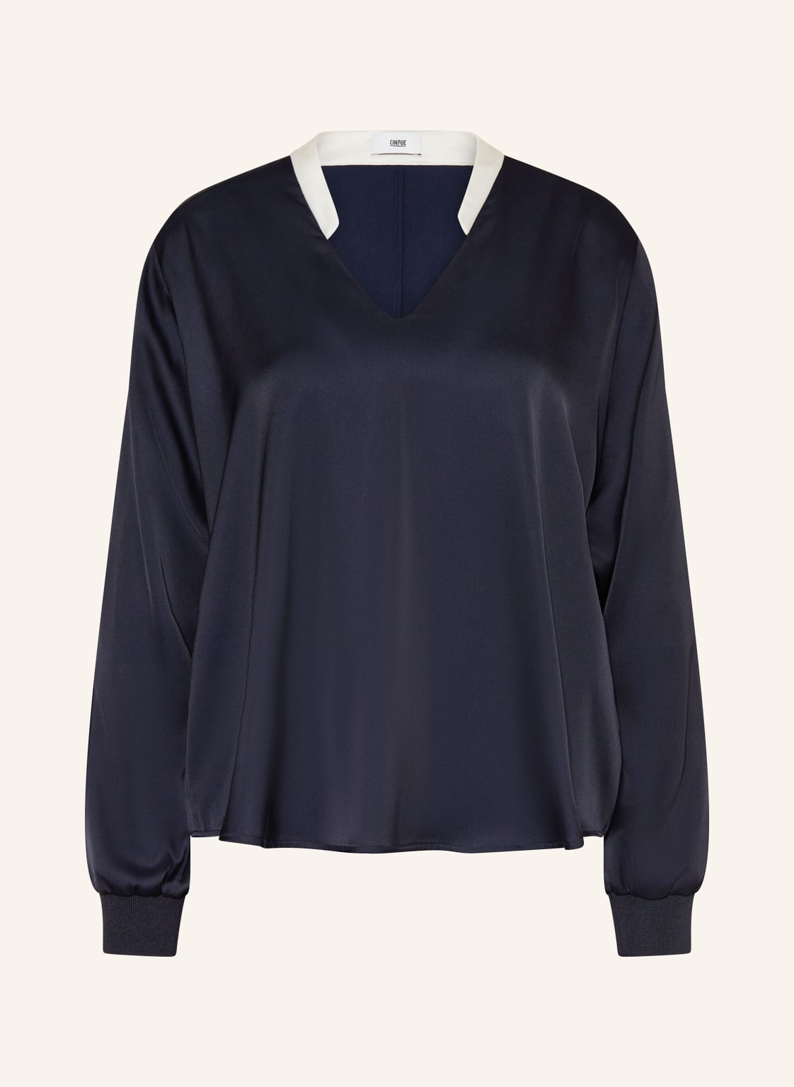 Cinque Satinbluse Ciplousa blau Cinque Satinbluse Ciplousa blau von CINQUE