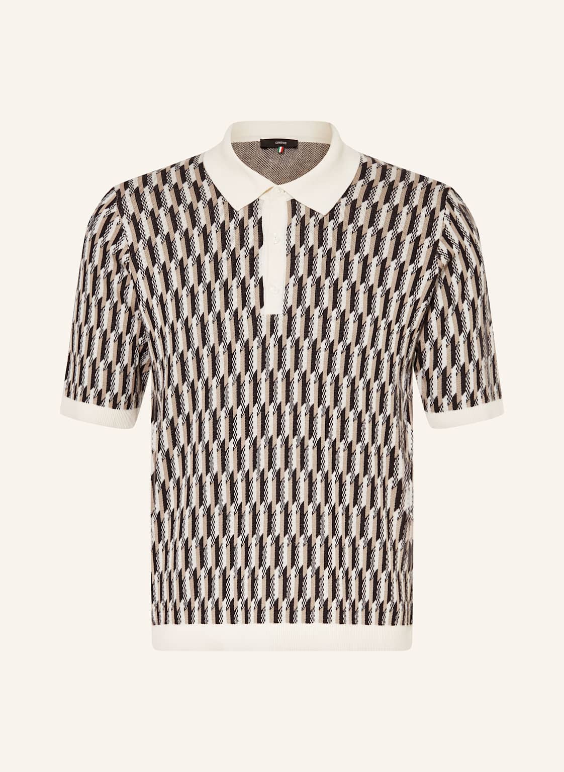 Cinque Strick-Poloshirt beige Cinque Strick-Poloshirt beige von CINQUE