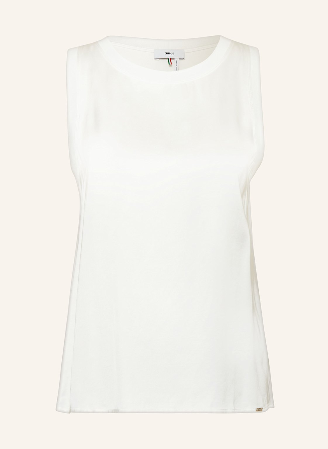 Cinque Top Civan Im Materialmix weiss Cinque Top Civan Im Materialmix weiss von CINQUE