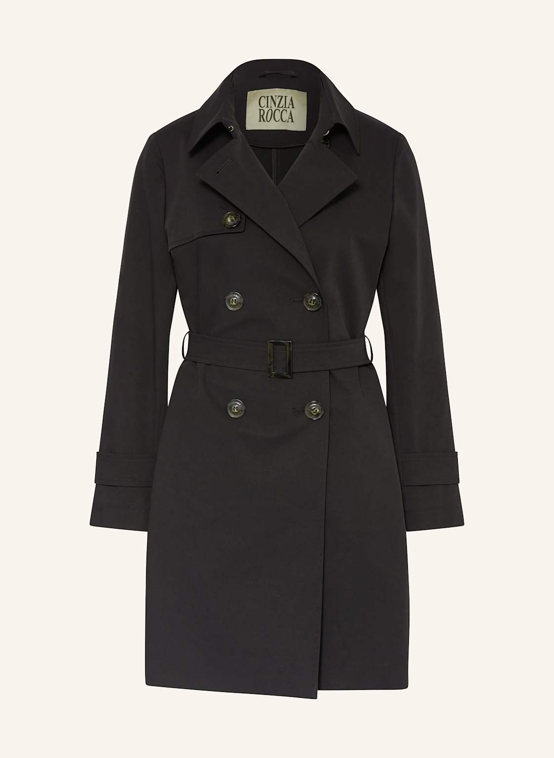 Cinzia Rocca Trenchcoat schwarz