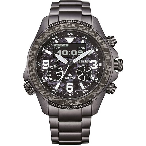 CITIZEN Combination Promaster, Digianalog Solar schwarz von CITIZEN