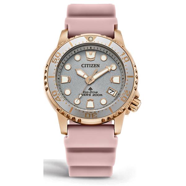 _CITIZEN Damen Taucheruhr Promaster Diver 36, Eco-Drive Solar rosé von CITIZEN