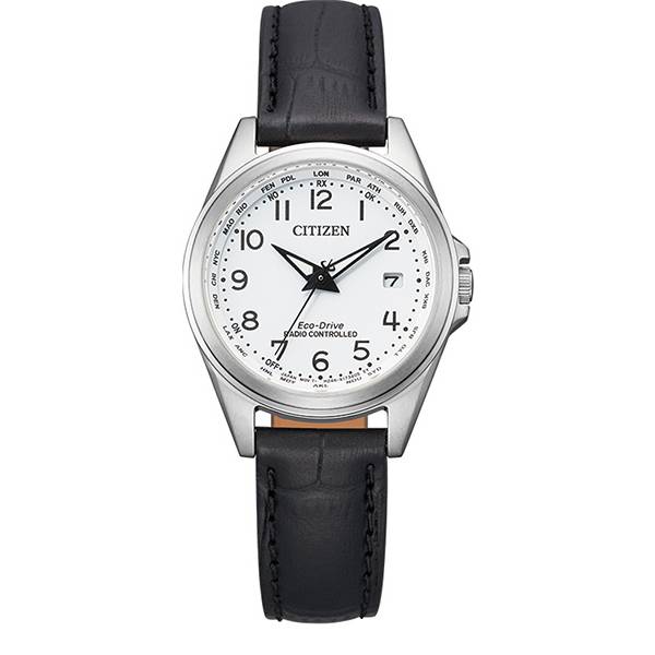 _CITIZEN Damen-Funkuhr, Eco-Drive Solar Edelstahl LB weiss _CITIZEN Damen-Funkuhr, Eco-Drive Solar Edelstahl LB weiss von CITIZEN