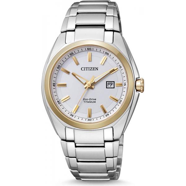 _CITIZEN Damenuhr Super Titanium, Eco-Drive Solaruhr bicolor _CITIZEN Damenuhr Super Titanium, Eco-Drive Solaruhr bicolor von CITIZEN