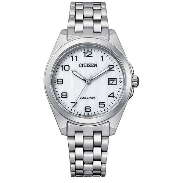 _CITIZEN Elegant Lady, Eco-Drive Solaruhr, Edelstahl Zahlen von CITIZEN