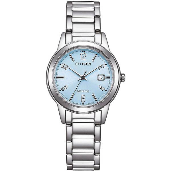 _CITIZEN Elegant Lady, Eco-Drive Solaruhr, Stahl hellblau von CITIZEN